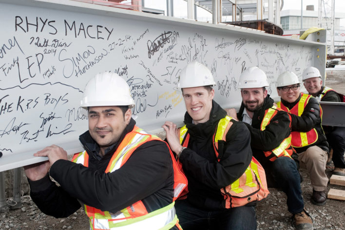 Bush Bohlman team members on construction site