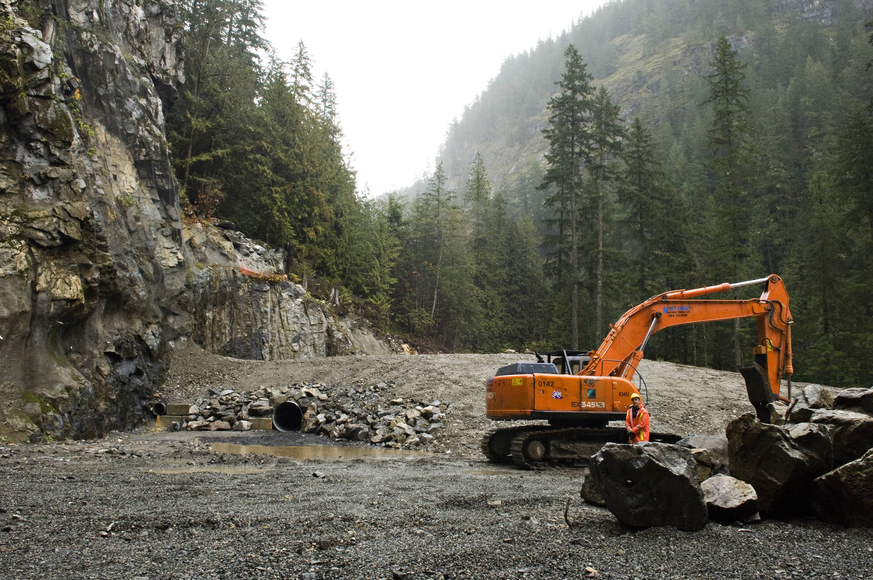 bbp ashlu creek run-of-river hydroelectric plant construction