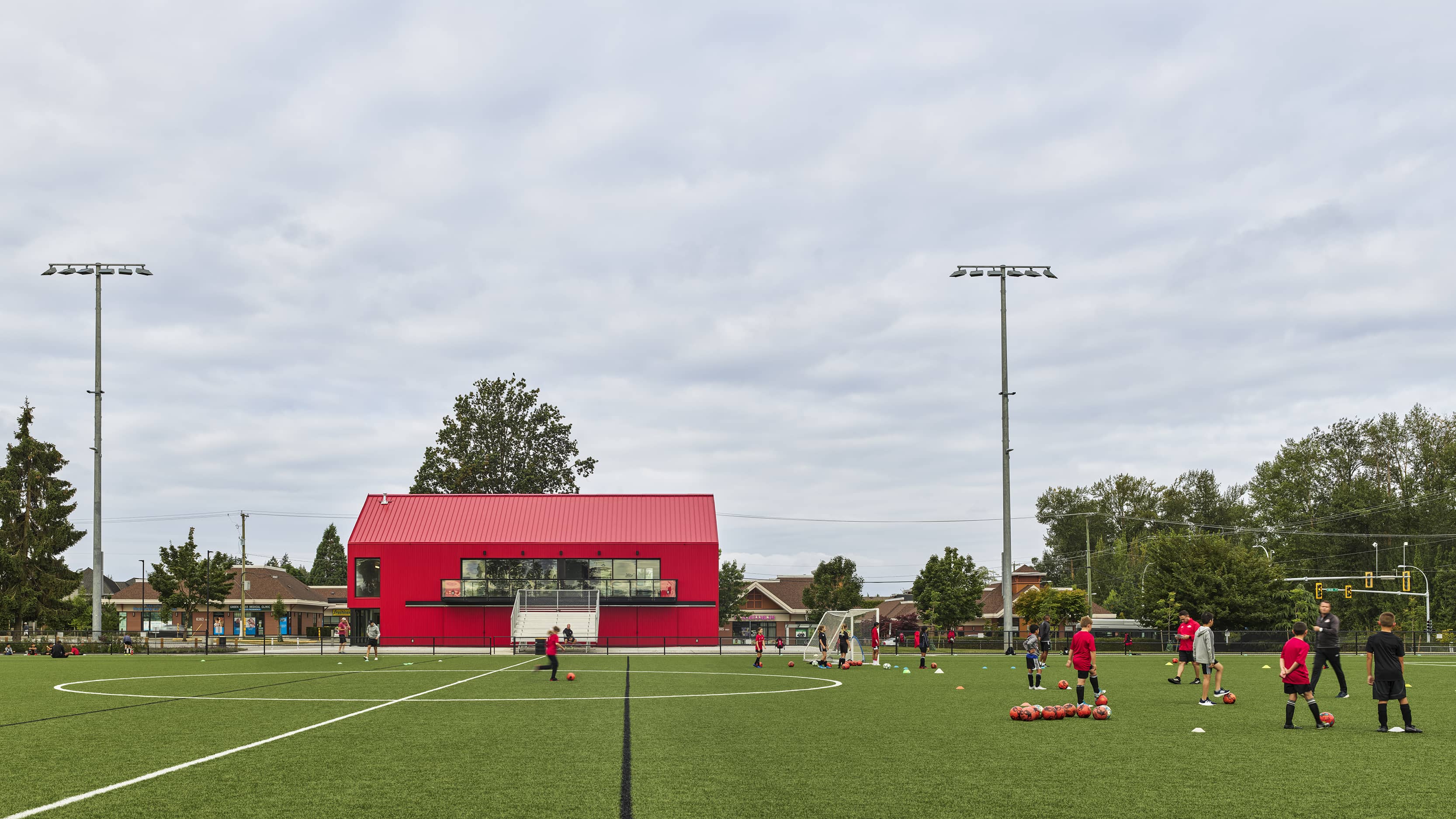 bbp cloverdale fieldhouse exterior and field view